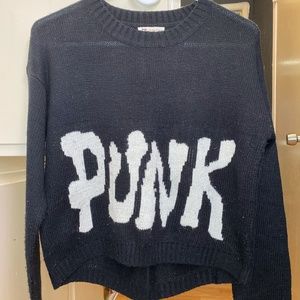 Cropped PUNK Sweater Boutique brand Cotton Candy